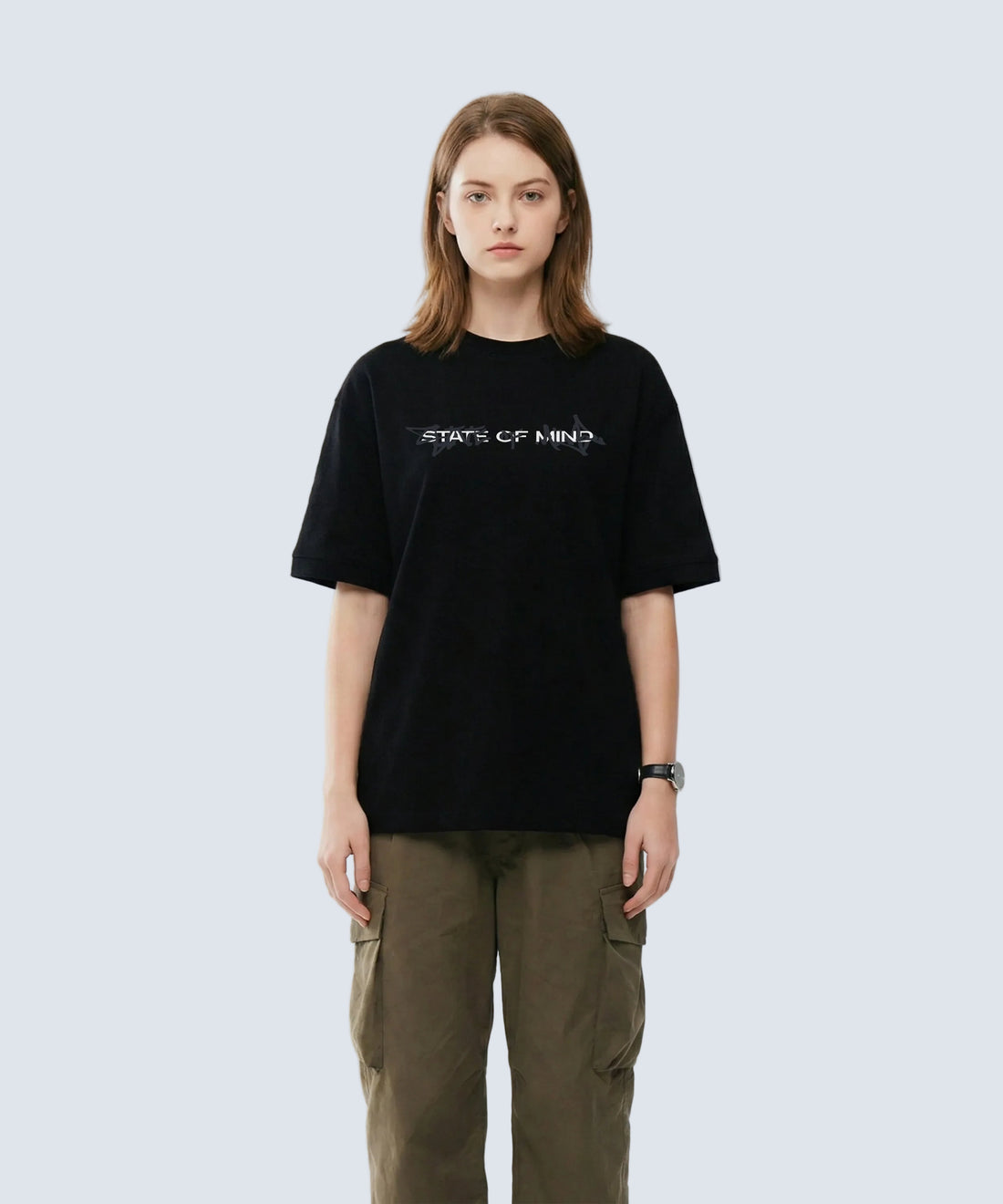 Unisex Premium Heavyweight Terry Oversized Tee - Black
