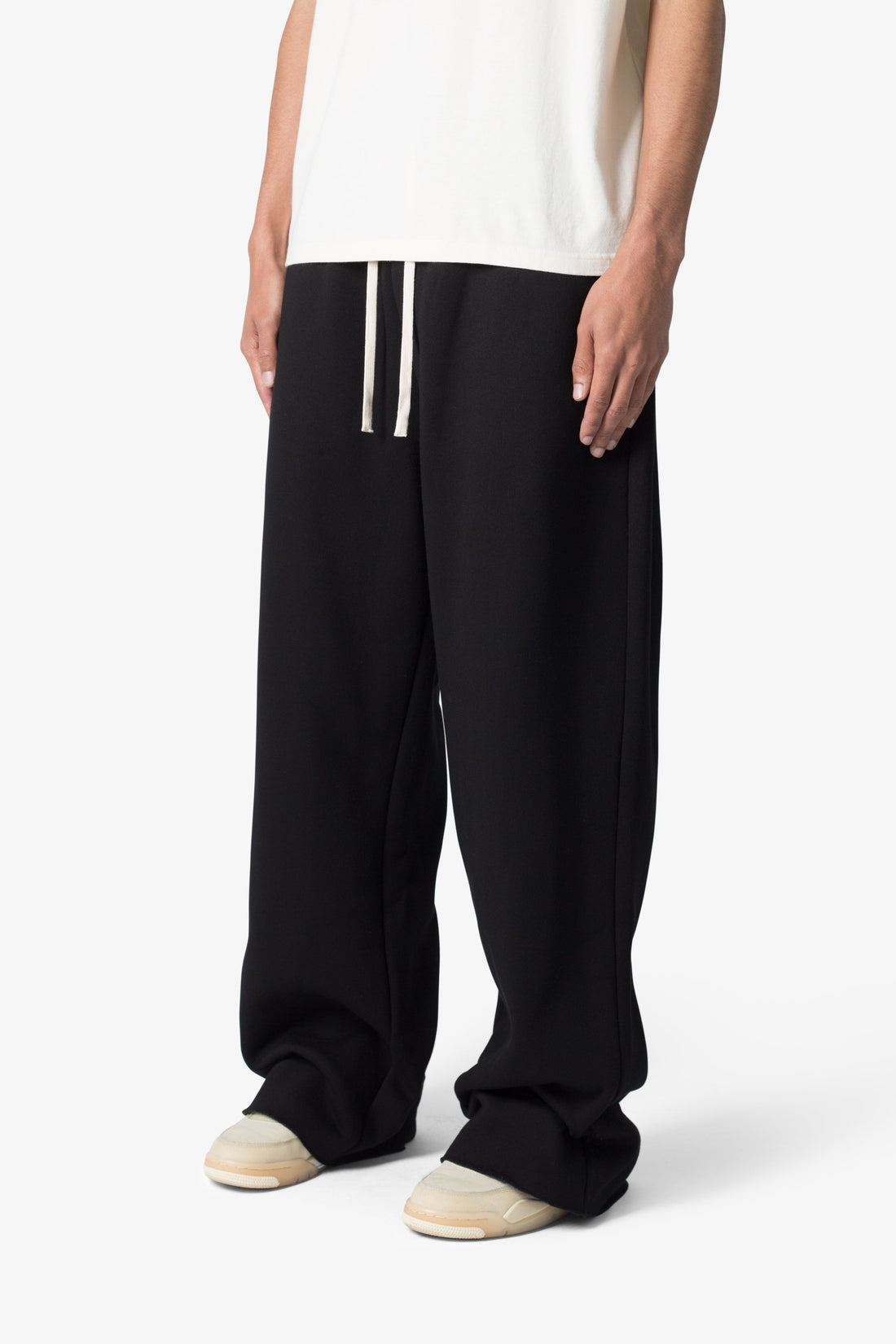Unisex Loose-Fit French Terry Sweatpants - Black