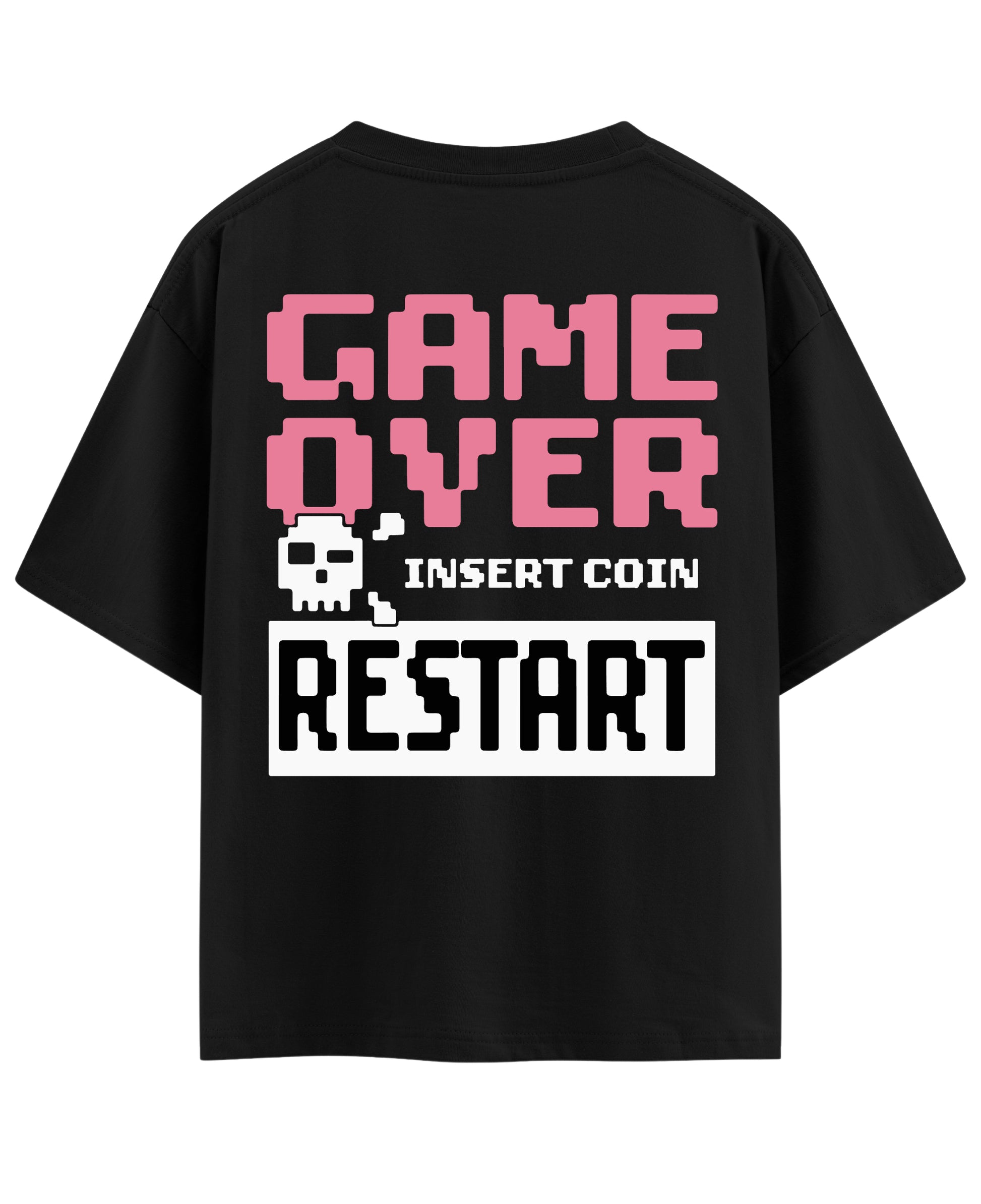 Black Oversized T-shirt Back Design