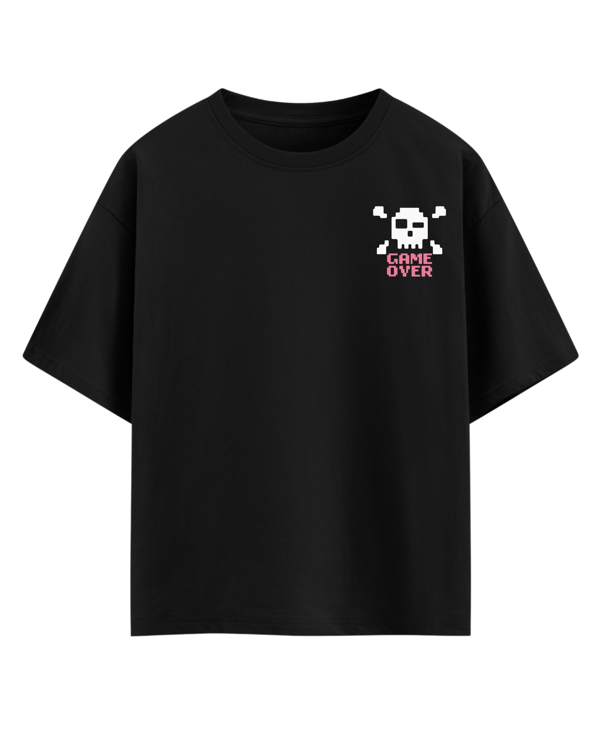 Black Oversized T-shirt Front Design